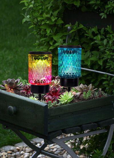 Solar-Dekoleuchten "Mila", 2er-Set 