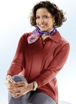 Pullover mit Schurwolle WEINROT