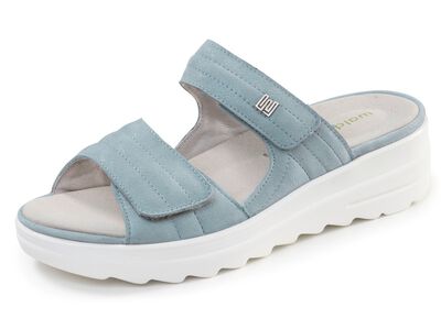 Waldl&auml;ufer, bequeme Damen-Pantoletten, Weite H, mit herausnehmbarem Fu&szlig;bett 