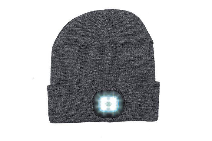 Modische M&uuml;tze mit integrierter, herausnehmbarer LED-Lampe 