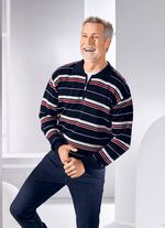 Polopullover mit kurzem Rei&szlig;verschluss in 2 Farben 