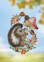 Fensterbild aus Plauener Spitze 