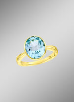 Damenring mit Blautopas 