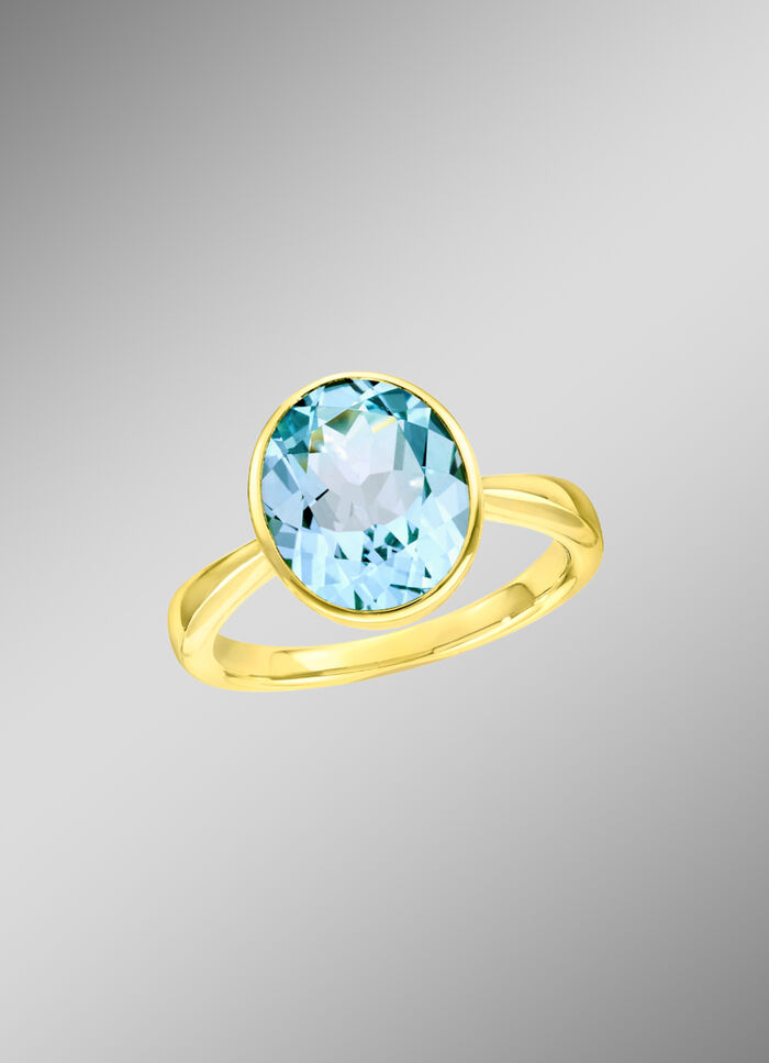 Damenring mit Blautopas 