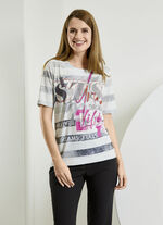 Shirt mit farbenfrohem Kontrast-Druck 