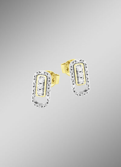 Schicke Ohrstecker mit Brillanten 