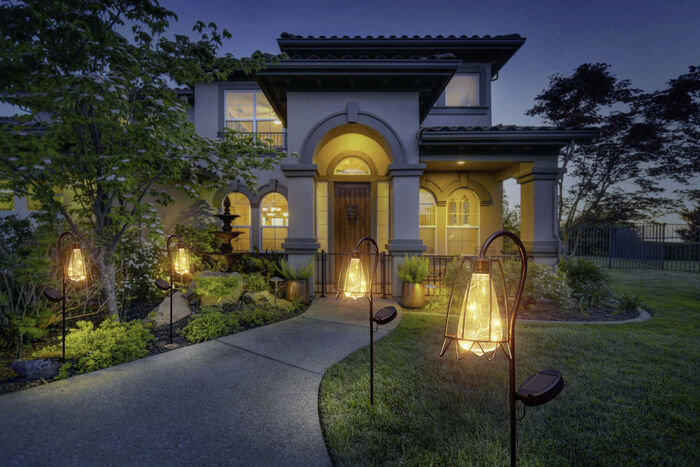 Solarleuchte in Rostoptik 