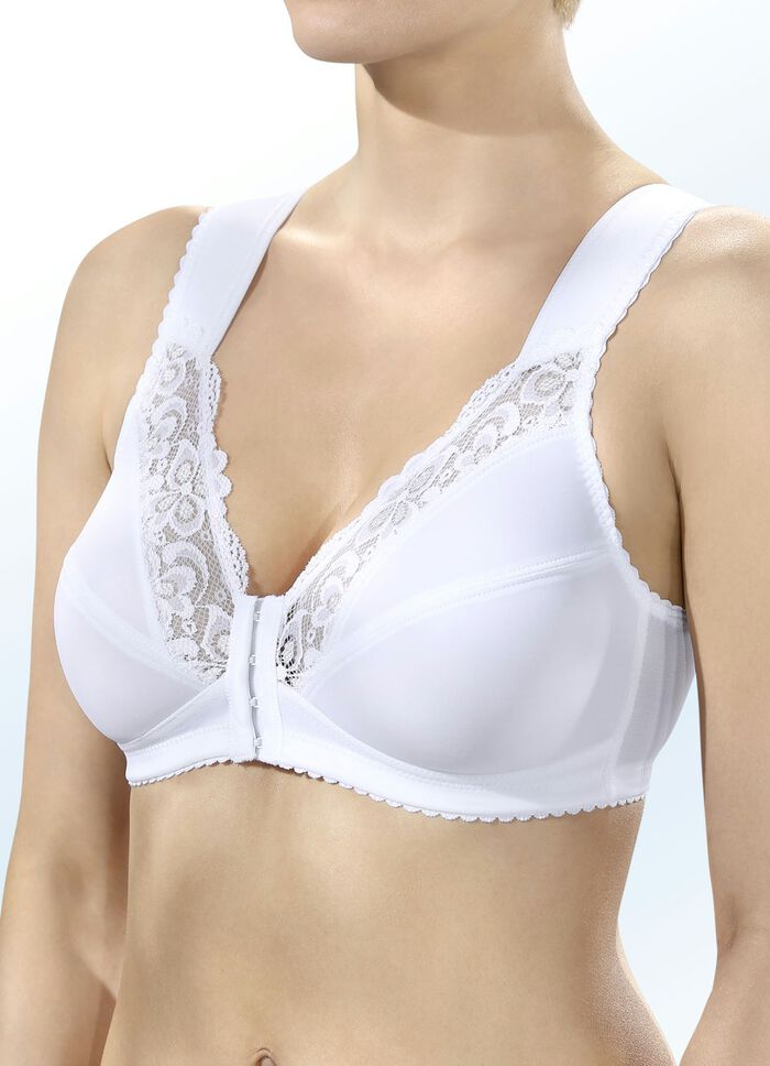 BH mit Elastikspitze am Dekolleté WEISS