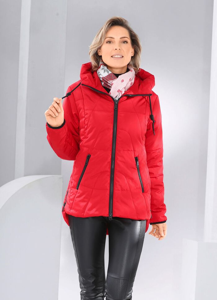 Jacke mit verl&auml;ngertem R&uuml;ckteil 