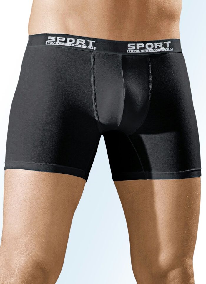 Dreierpack Pants mit Elastikbund, uni 