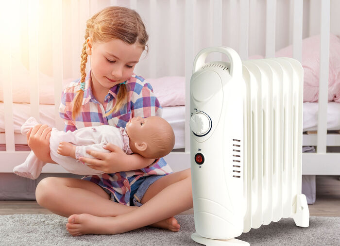 Mobiler und überall einsetzbarer Öl-Radiator 