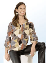 Tunika mit farbbrillantem Inkjet-Druck 