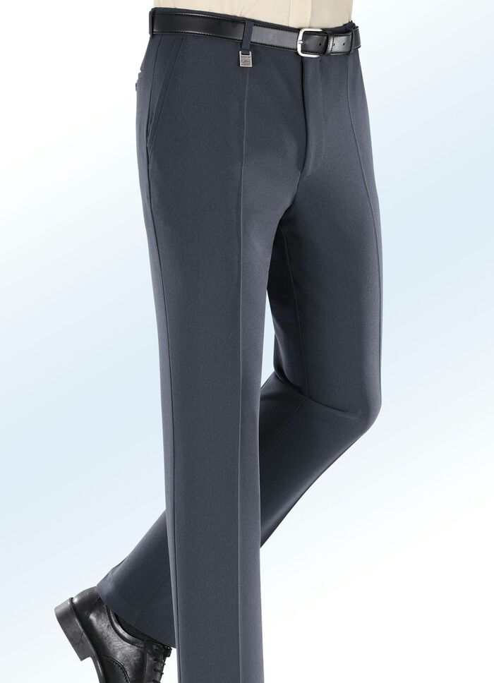 Dehnbundhose mit Gesäßpaspeltasche in 4 Farben DUNKELGRAU