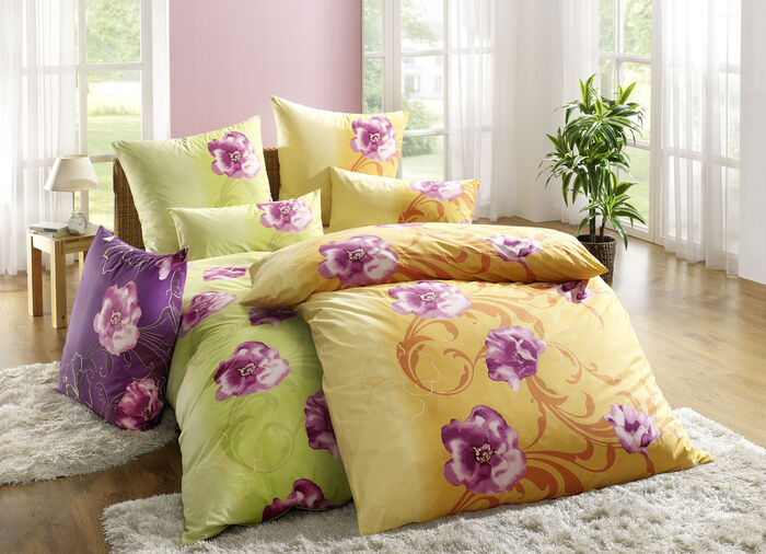 Bettw&auml;sche-Garnitur mit Rei&szlig;verschluss 