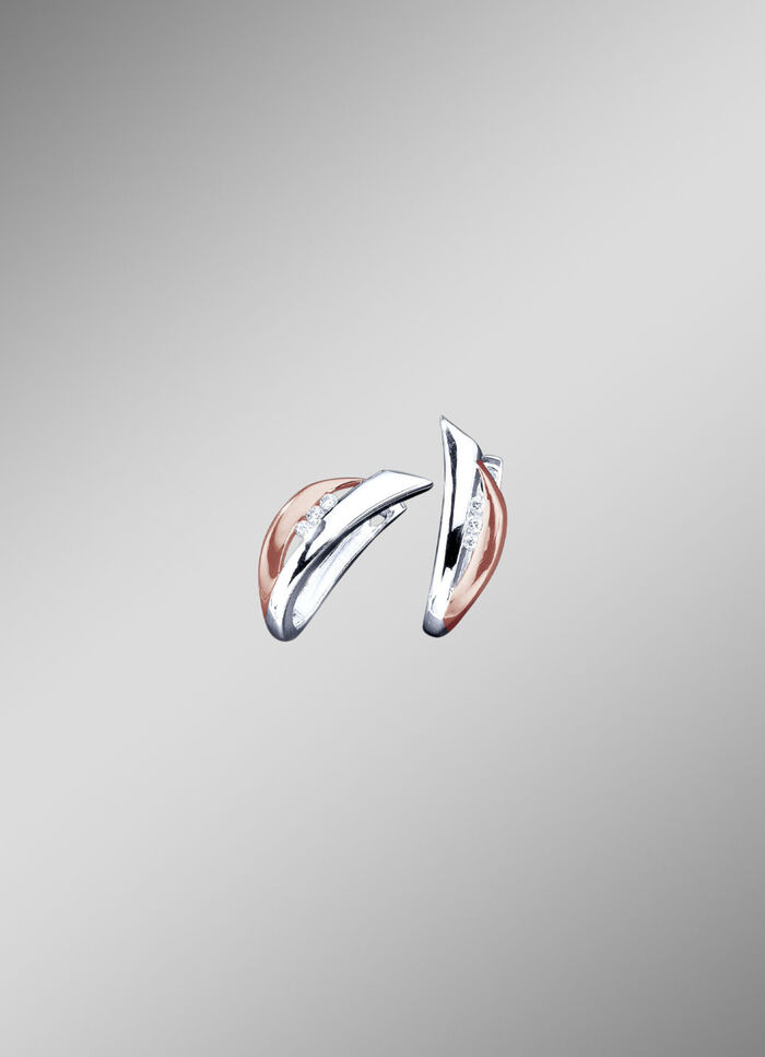 Klappcreolen mit synth. Zirkonia 