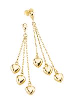 S&uuml;&szlig;e Herz-Ohrstecker aus Gold 