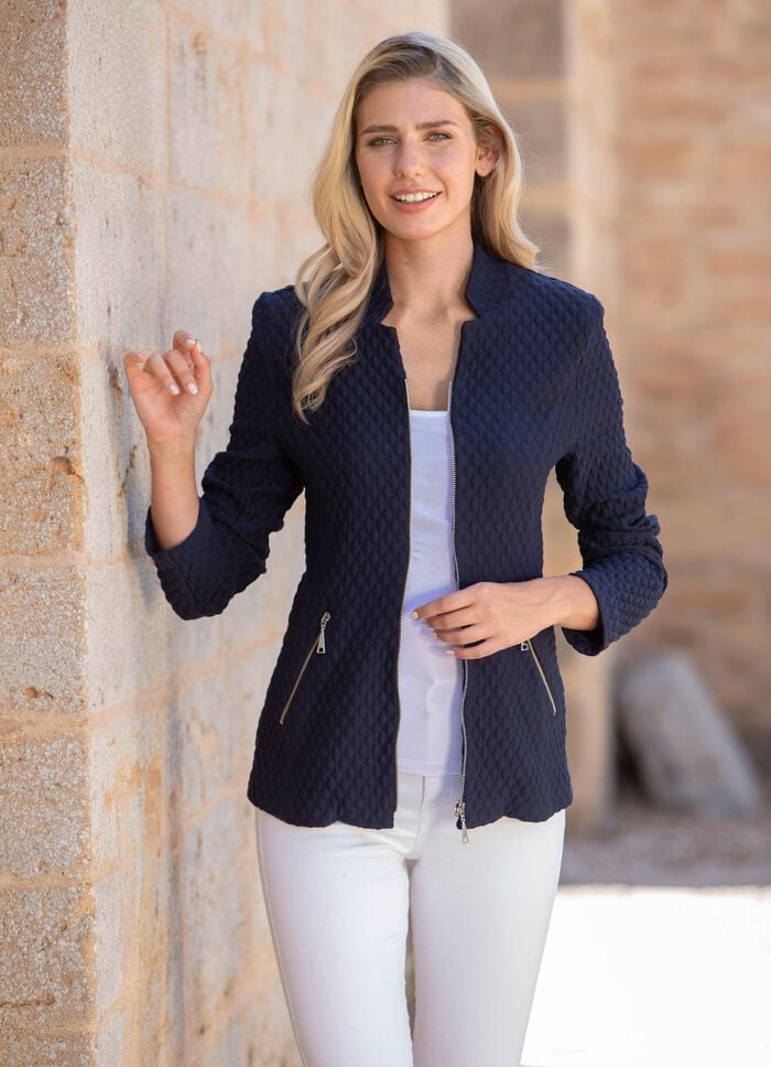 Jacke mit Schulterpolstern MARINE
