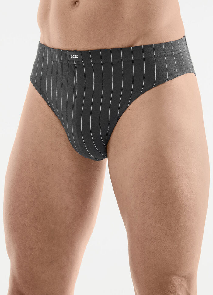 Viererpack Slips mit Streifendessin 