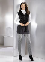 Schwarzer Pullunder mit V-Ausschnitt  