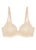 Triumph-Aura Spotlight Bügel-BH mit Elastikspitze CREME