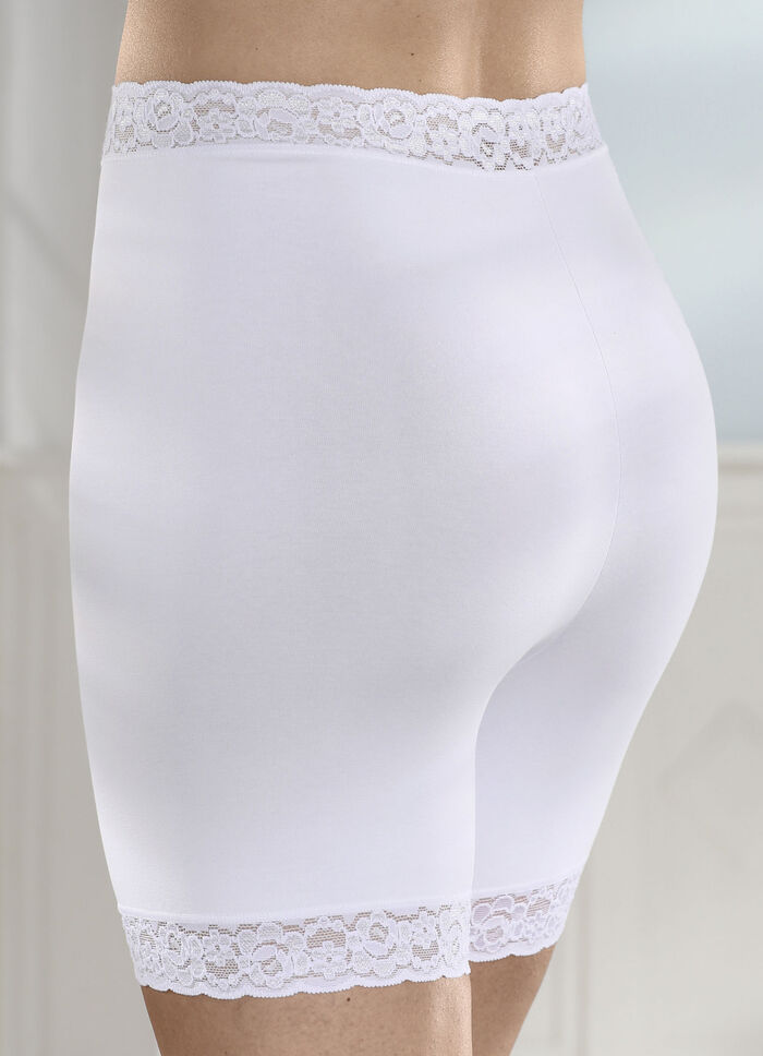 Dreierpack Schl&uuml;pfer mit Spitzenbandabschl&uuml;ssen 