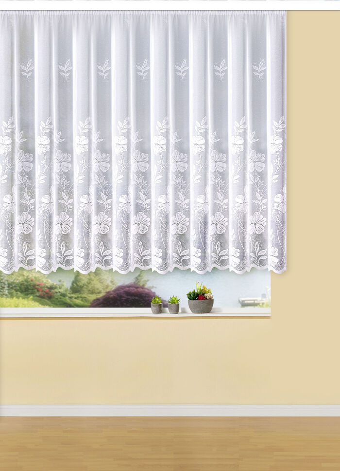 Zauberhafter Blumenfenster-Store in Jacquard-Qualität 