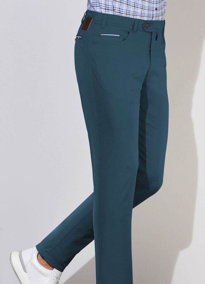 "Br&uuml;hl"-Hose mit Bund&uuml;bertritt in 3 Farben DUNKELBLAU