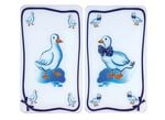 Herdabdeckplatten Gänse, 2er-Set 