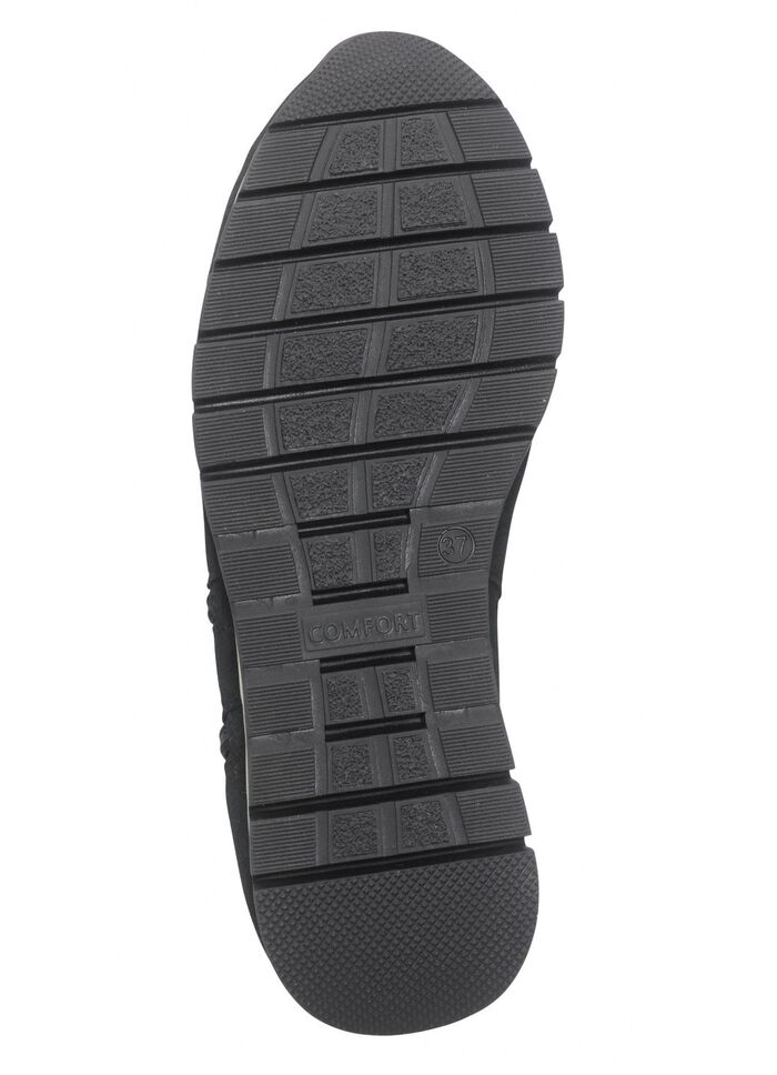 Bootie mit zwei Rei&szlig;verschl&uuml;ssen SCHWARZ