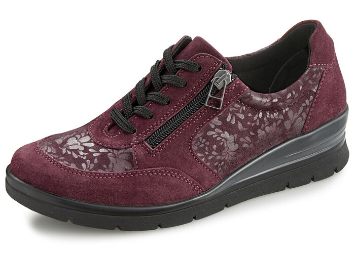 Schn&uuml;rschuh mi Seitenrei&szlig;verschluss BORDEAUX