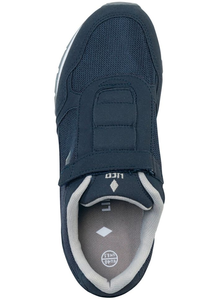 Slipper aus Nubuk- und Textilmaterial 