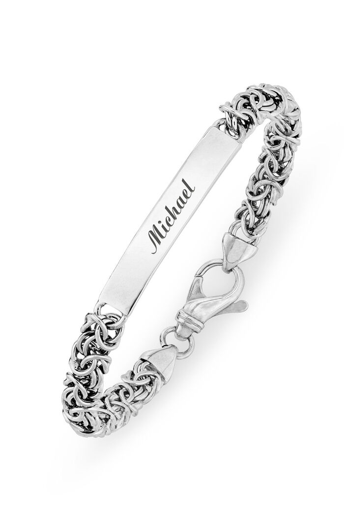 K&ouml;nigsketten-Armband aus Silber 