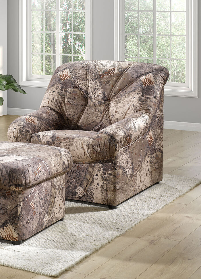 Polsterm&ouml;bel mit weichem Bezug aus Microvelours BEIGE