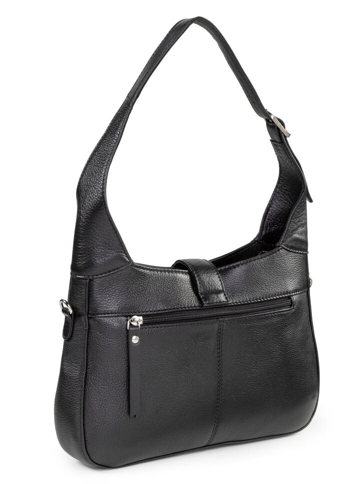 Laurina Tasche aus genarbtem Nappaleder SCHWARZ