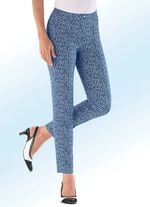 Hose mit ausdrucksstarker Dessinierung MARINE-WEISS