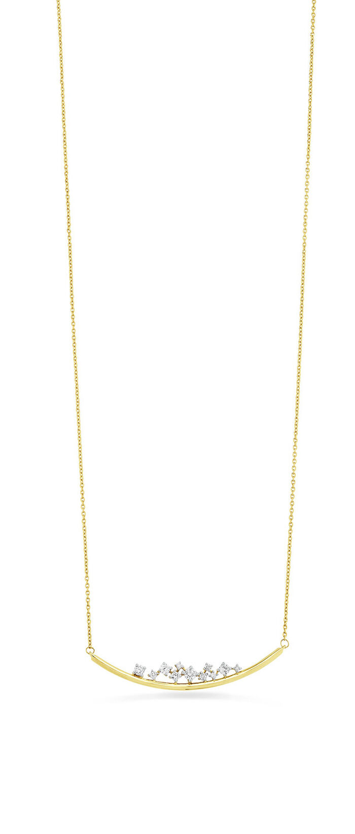 Attraktive Halskette mit 11 Brillanten 