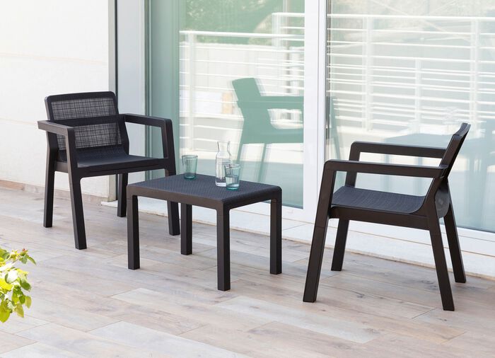 3-teiliges Balkon-Set 