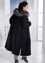 Mantel mit abnehmbarer Kapuze 