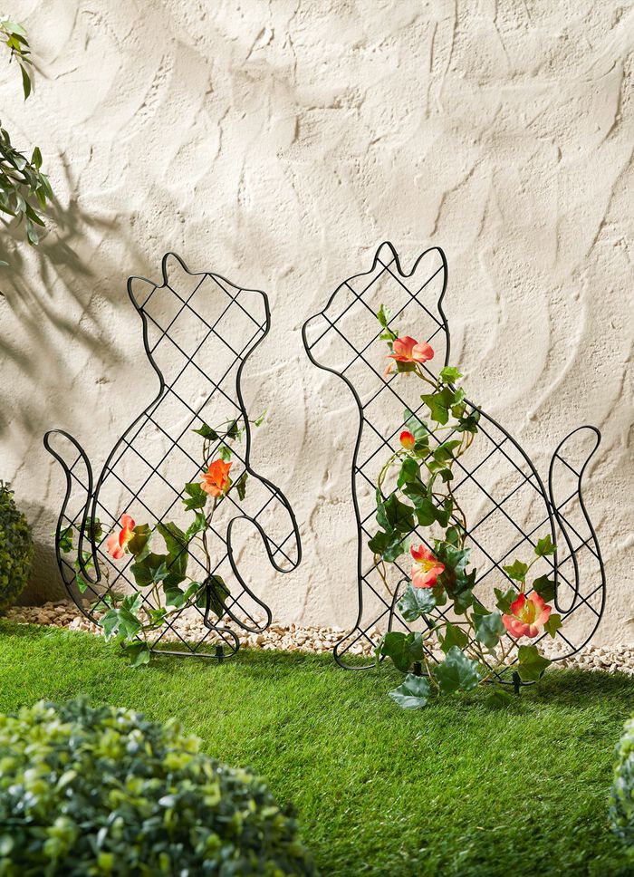 Rankhilfen "Katzen", 2er-Set 