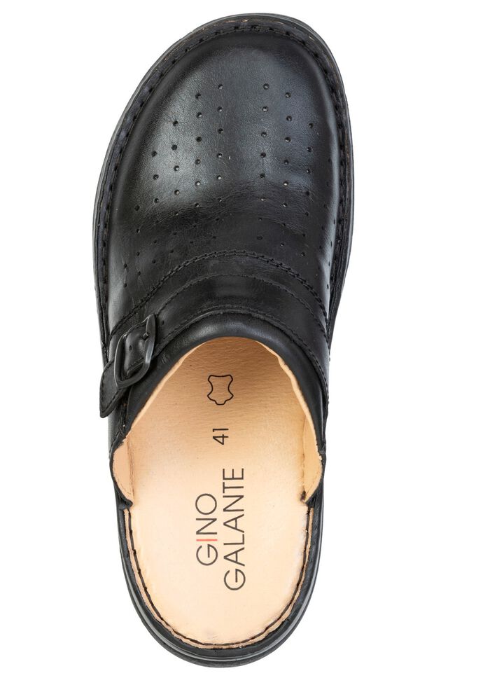 GINO GALANTE, klassische Herren-Clogs, aus Leder 