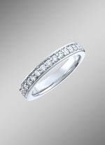 Platin Memoire-Ring mit lupenreinen Brillanten 