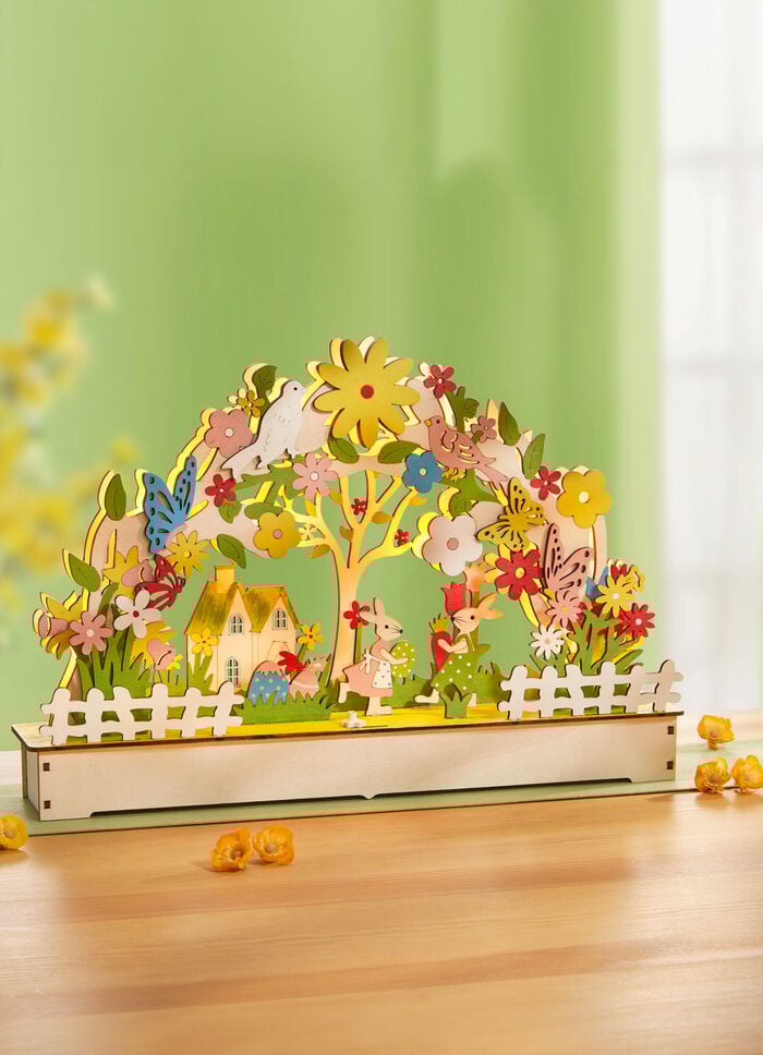 Beleuchteter Fr&uuml;hlingsgarten 