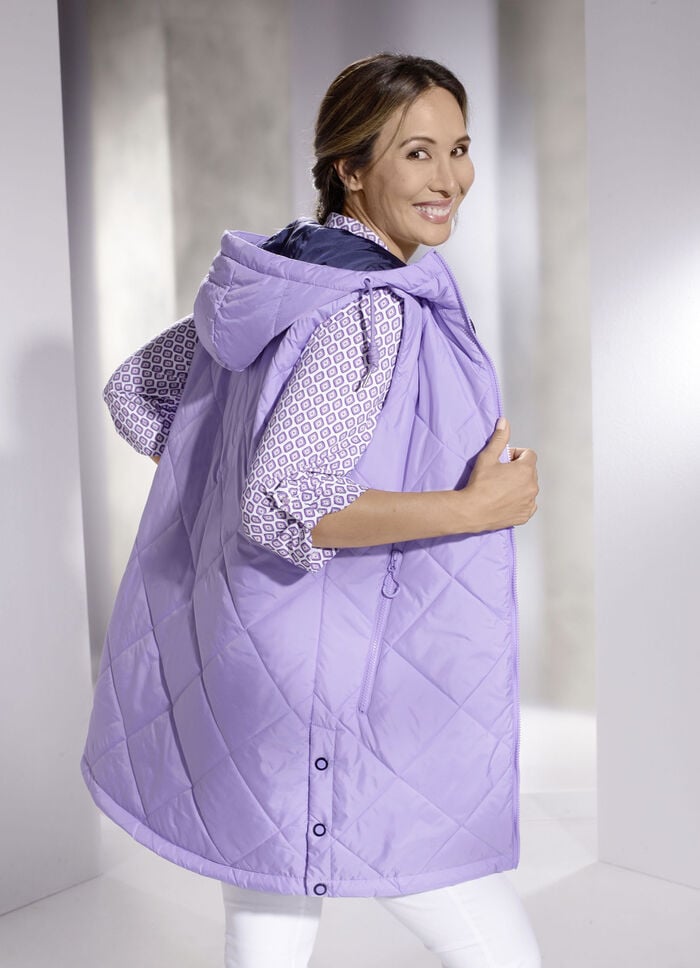 Longweste mit 2-Wege-Rei&szlig;verschluss 