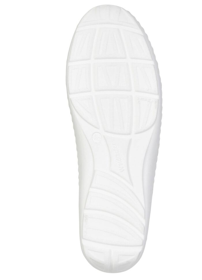 Waldl&auml;ufer, bequeme Damen-Schn&uuml;rschuhe, Weite H, mit herausnehmbarem Fu&szlig;bett WEISS-SILBER