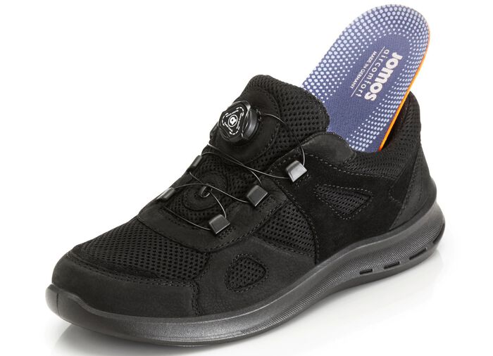 Sneaker mit praktischem Dreh-Schnellverschluss SCHWARZ