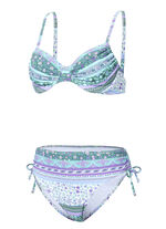 Bikini mit Bügel, schalenlos, seitlich raffbar 