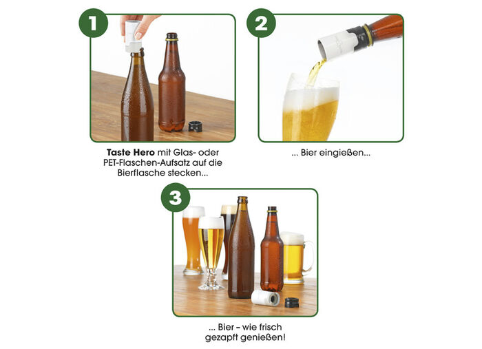 Taste Hero Bieraufbereiter 3er-Set 
