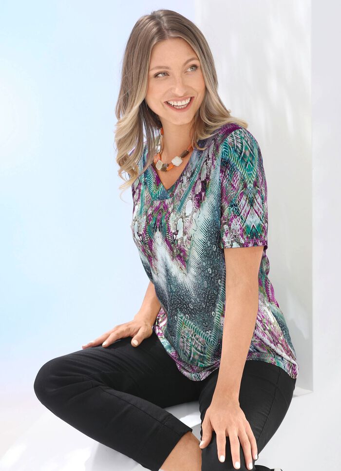 Shirt mit V-Ausschnitt 