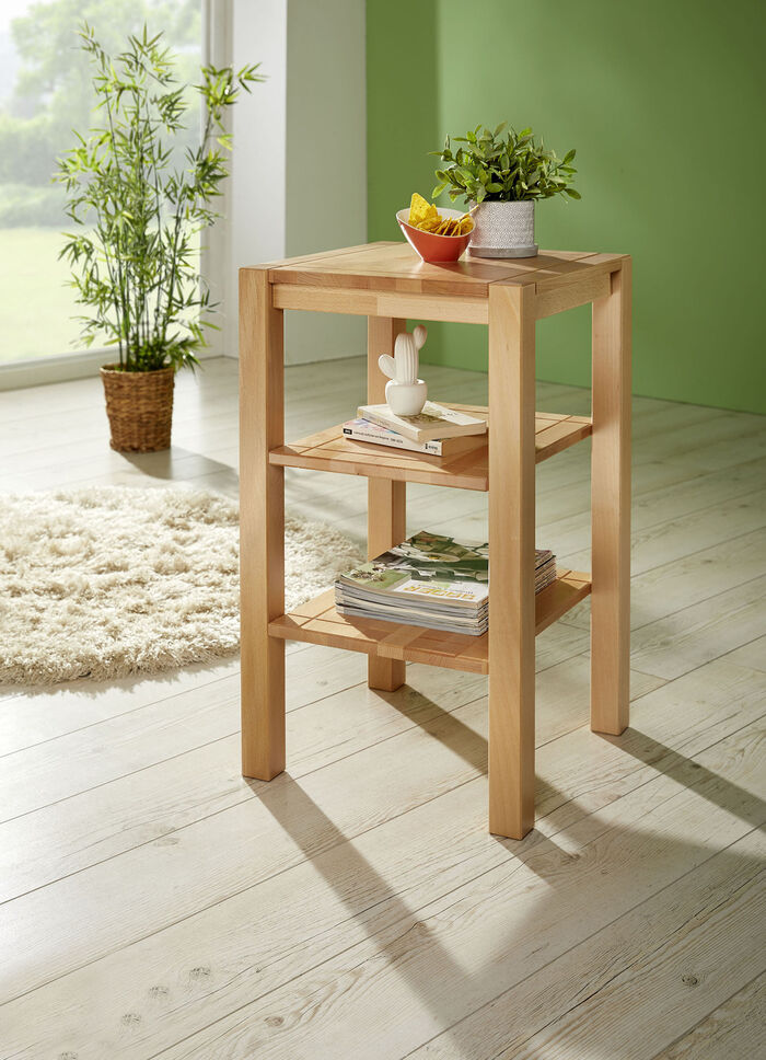 Beistelltisch aus massiver Buche 