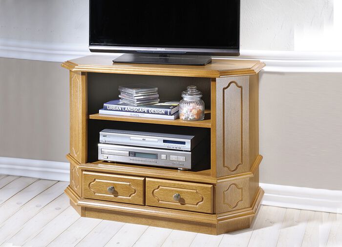Trapezf&ouml;rmige TV-Phono-Kommode 
